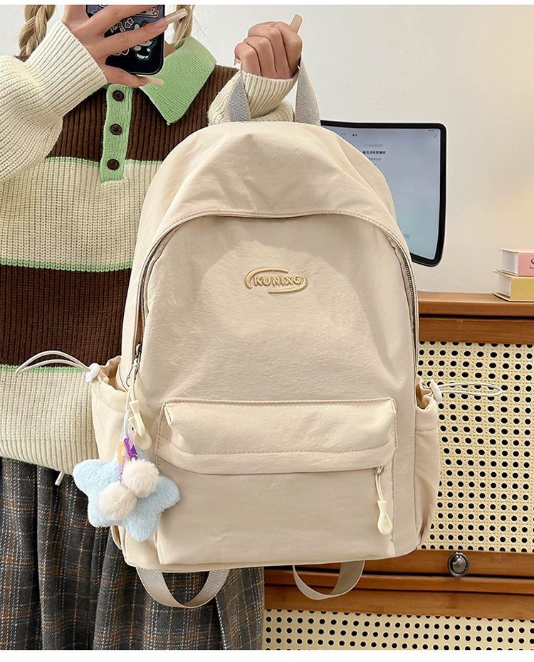日系ins休闲校园小书包女高中大学生初中女生双肩包轻便旅游背包详情26