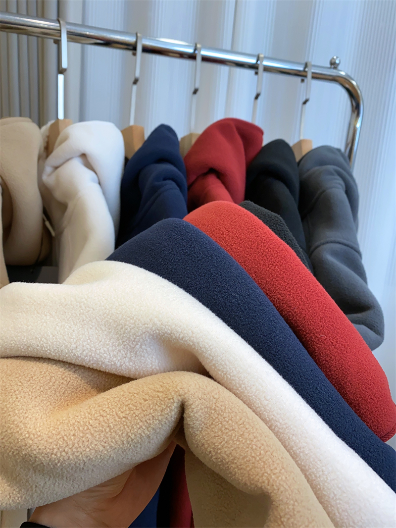 黑科技发热双面摇粒绒拉链连帽加厚情侣外套卫衣女详情10