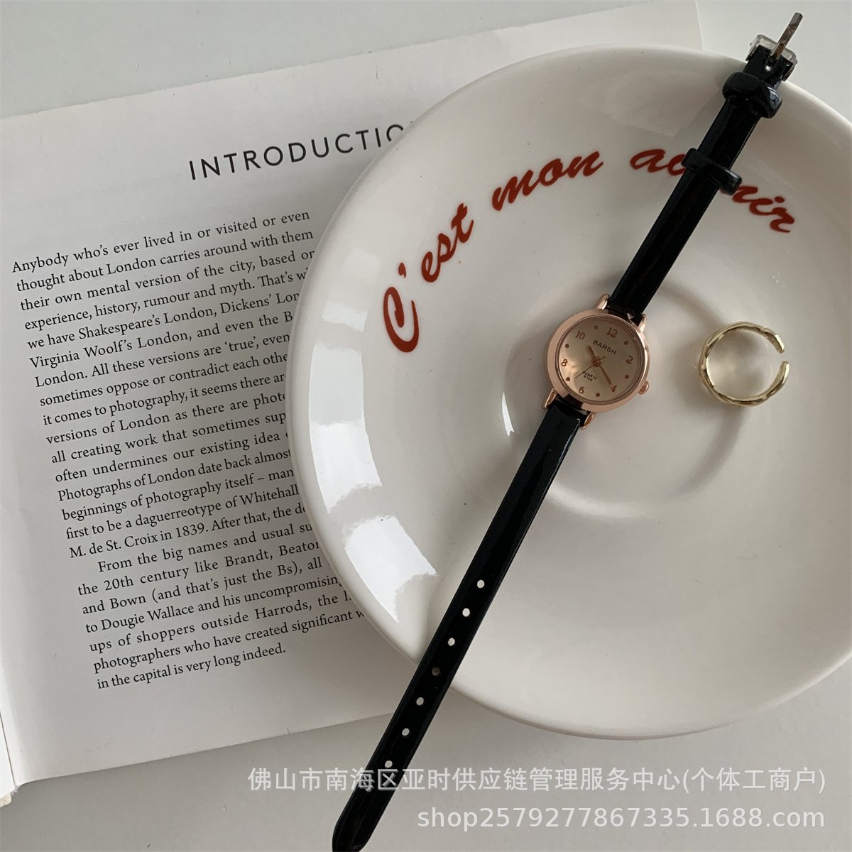 网红小众法式小表盘细带手表女学生文艺小清新女表石英表直播爆款详情4