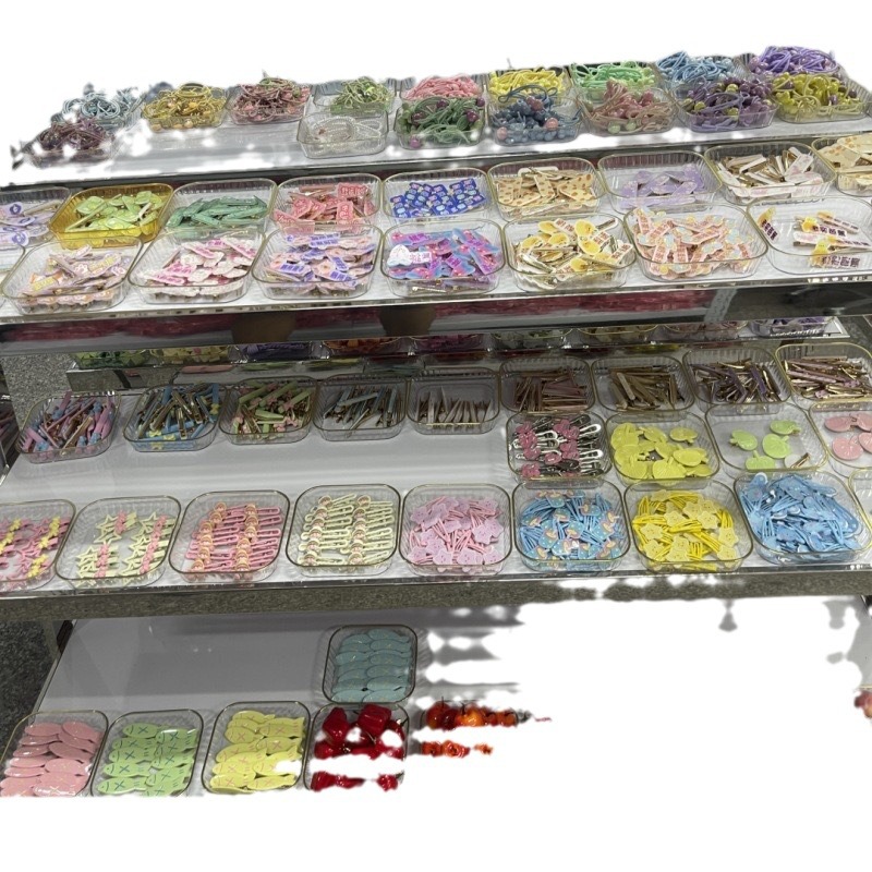 Wholesale of one-yuan hairpins for Internet celebrities, night market street stalls, hairpin accessories, small commodities for street vending, and high-quality duckbill clips and headwear pic 20