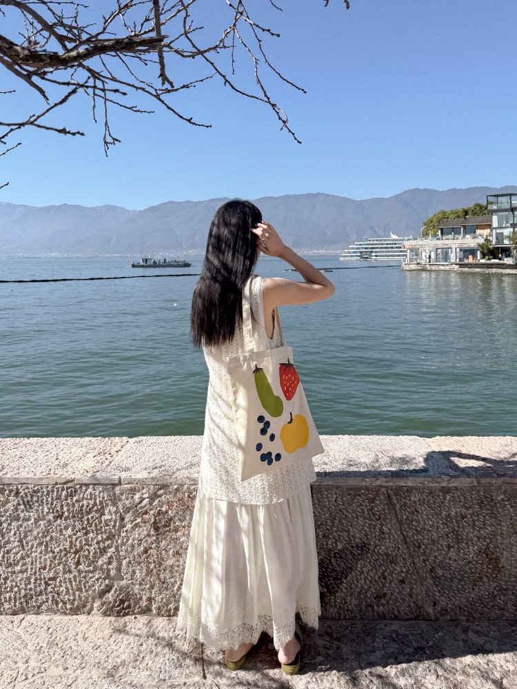 春上新 DIGM名媛千金重工钉珠镂空拼接背心裙长裙连衣裙女27122详情13