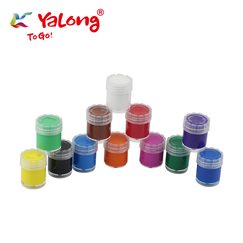 Yalong classic high durability and excellent quality pigments are washable and suitable for drawing, painting and graffiti pic 1