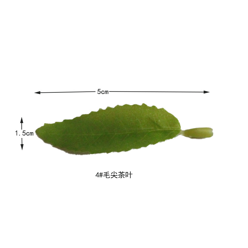 仿真茶叶绿植安吉白茶毛尖茶红绿茶单片称重工程DIY装饰摆设批发详情11