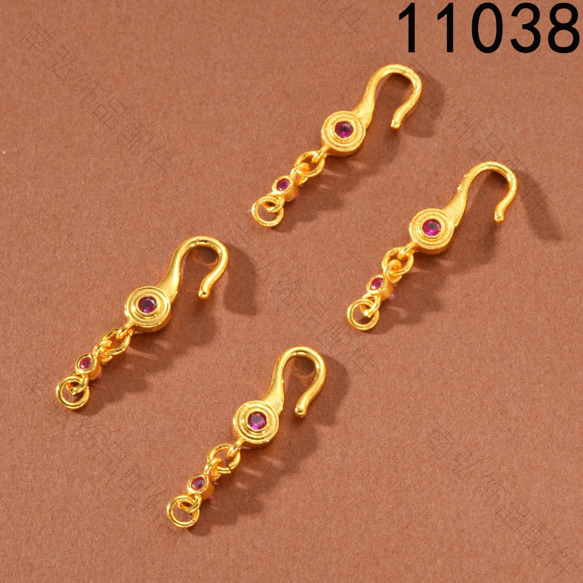Ancient-style Vietnamese sand gold color-preserving rose large spacer beads high-end DIY bracelet necklace jewelry accessories pic 2