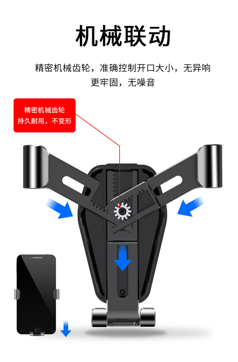 Creative automotive products: air outlet, car bracket, gravity navigation bracket, multi-functional car mobile phone bracket pic 9