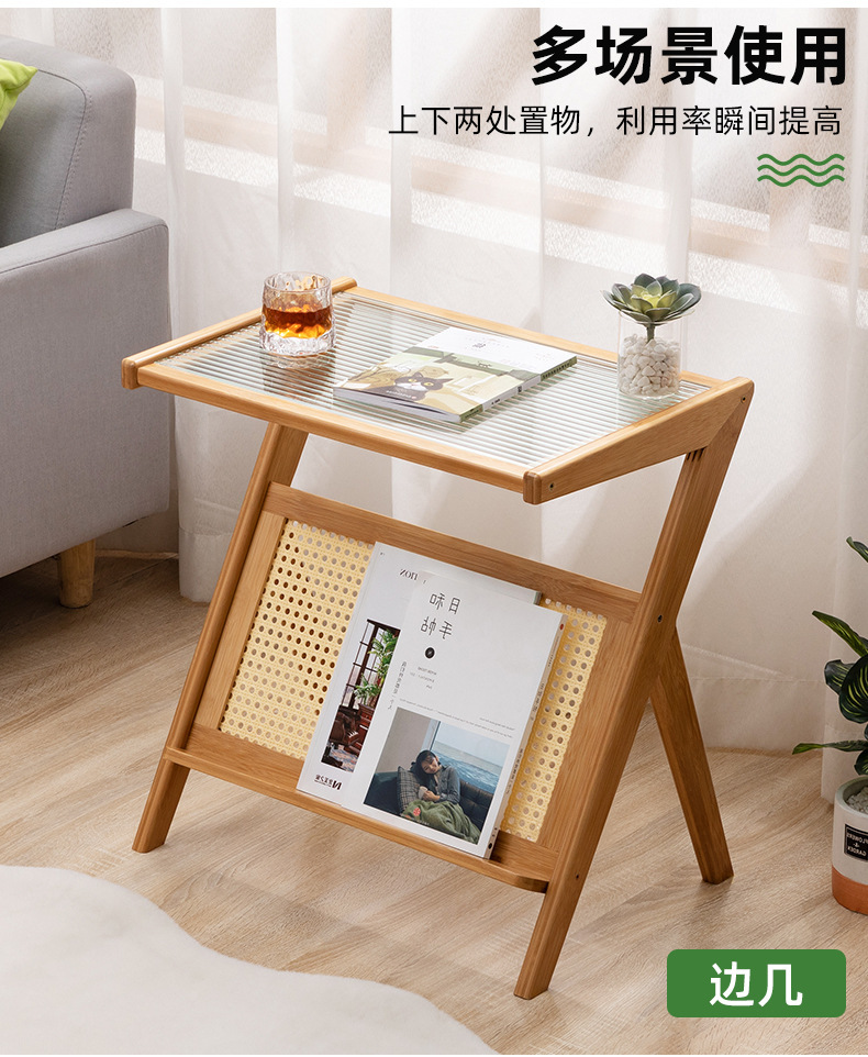 简易茶几客厅轻奢高级感家用玻璃小茶几茶台极简风边几小户型茶桌详情18