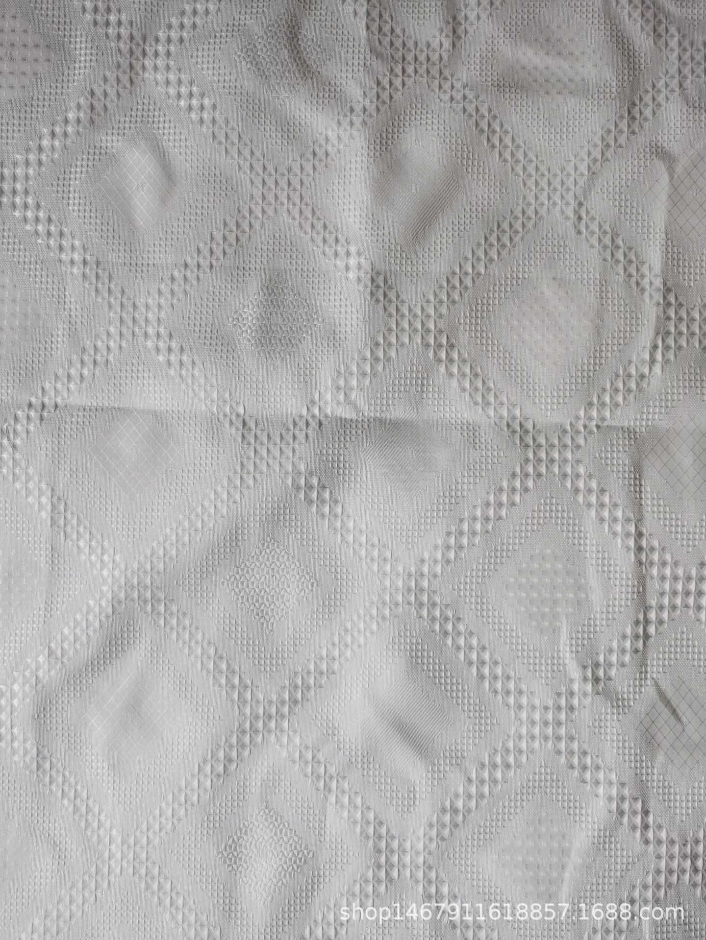 厂家直销大提花剪花面料剪花浴帘剪花家纺面料详情1