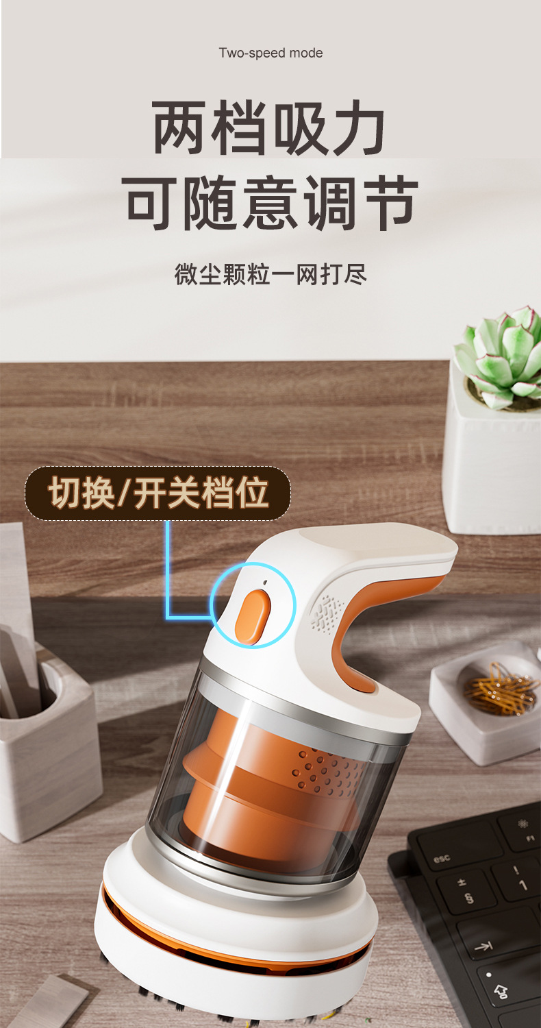 Wholesale of best-selling mini desktop multi-functional vacuum cleaners with USB charging, portable cleaning gifts for office, study and home use pic 6