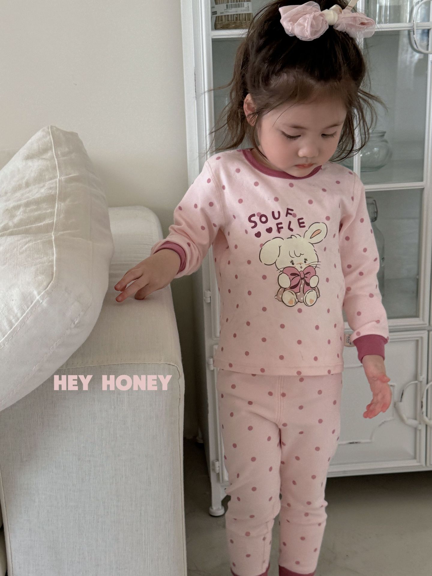大小卷 Hey honey男女童舒绒秋衣秋裤内衣套装居家服儿童家睡衣详情6