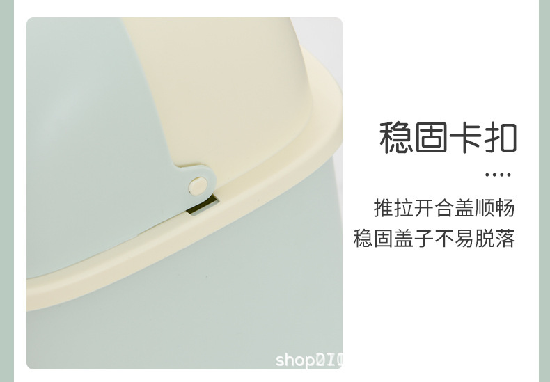 可爱迷你青蛙桌面翻盖垃圾桶可DIY儿童学生办公室杂物整理收纳盒详情10