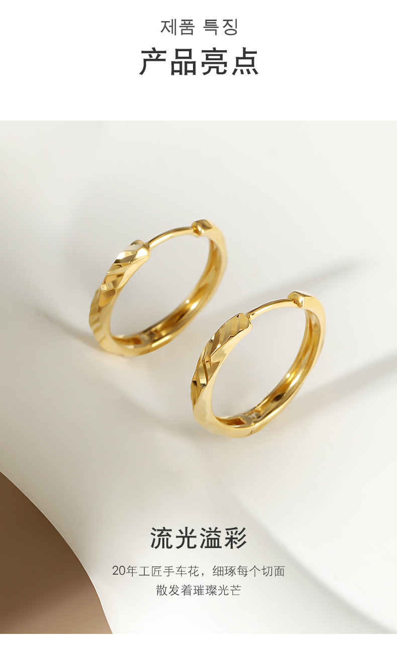 925纯银爆闪耳钉轻奢度假风小众ins耳扣批发夏季女高级感耳饰饰品详情6