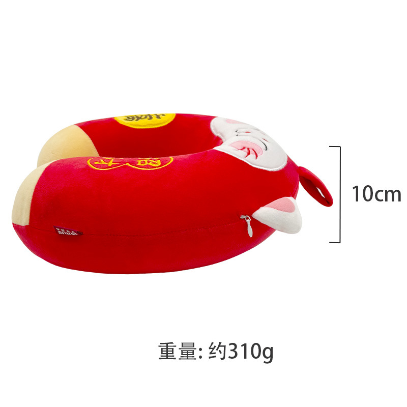卡通招财猫记忆棉U型枕 康乐屋动物可爱护颈枕 旅行颈枕订货定制详情7