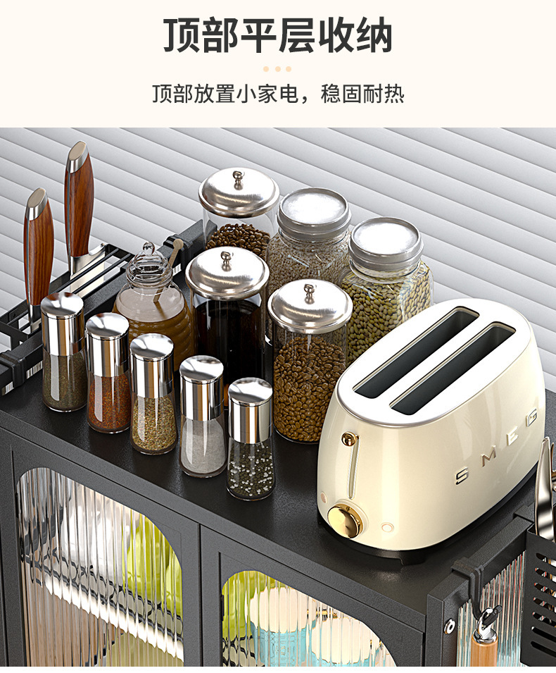 厨房碗碟置物架台面碗盘沥水架抽拉式多层收纳架家用防尘碗碟柜子详情8