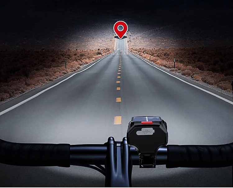 Bicycle light strip high-decibel horn, high and low beam high-brightness, solar-powered charging plastic outdoor cycling dual light horn pic 20