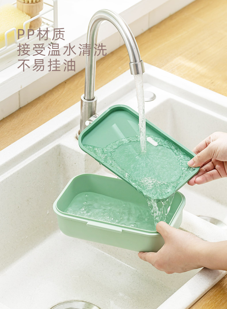 饭盒微波炉加热上班族轻食便当盒可微波便携带饭餐盒套装保鲜盒 pic 6