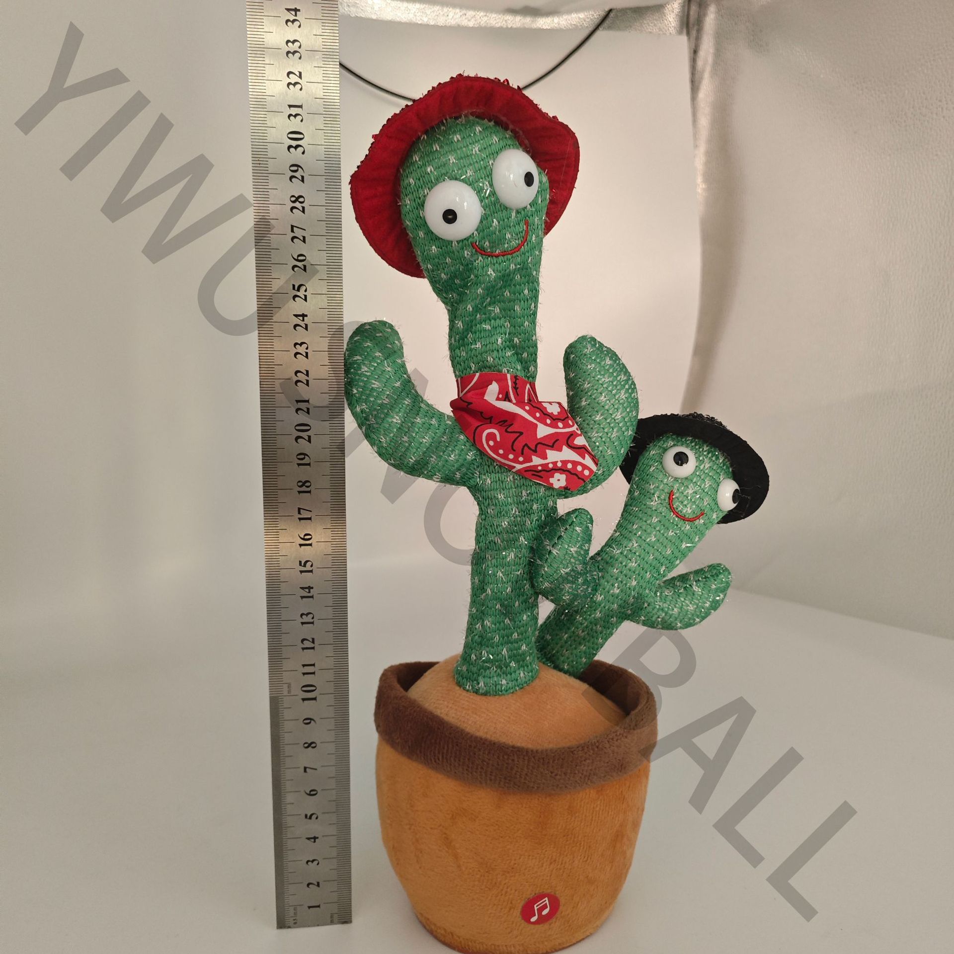 2025创意搞怪电动跳舞母子双头仙人掌抖音同款网红会唱歌的仙人掌详情20