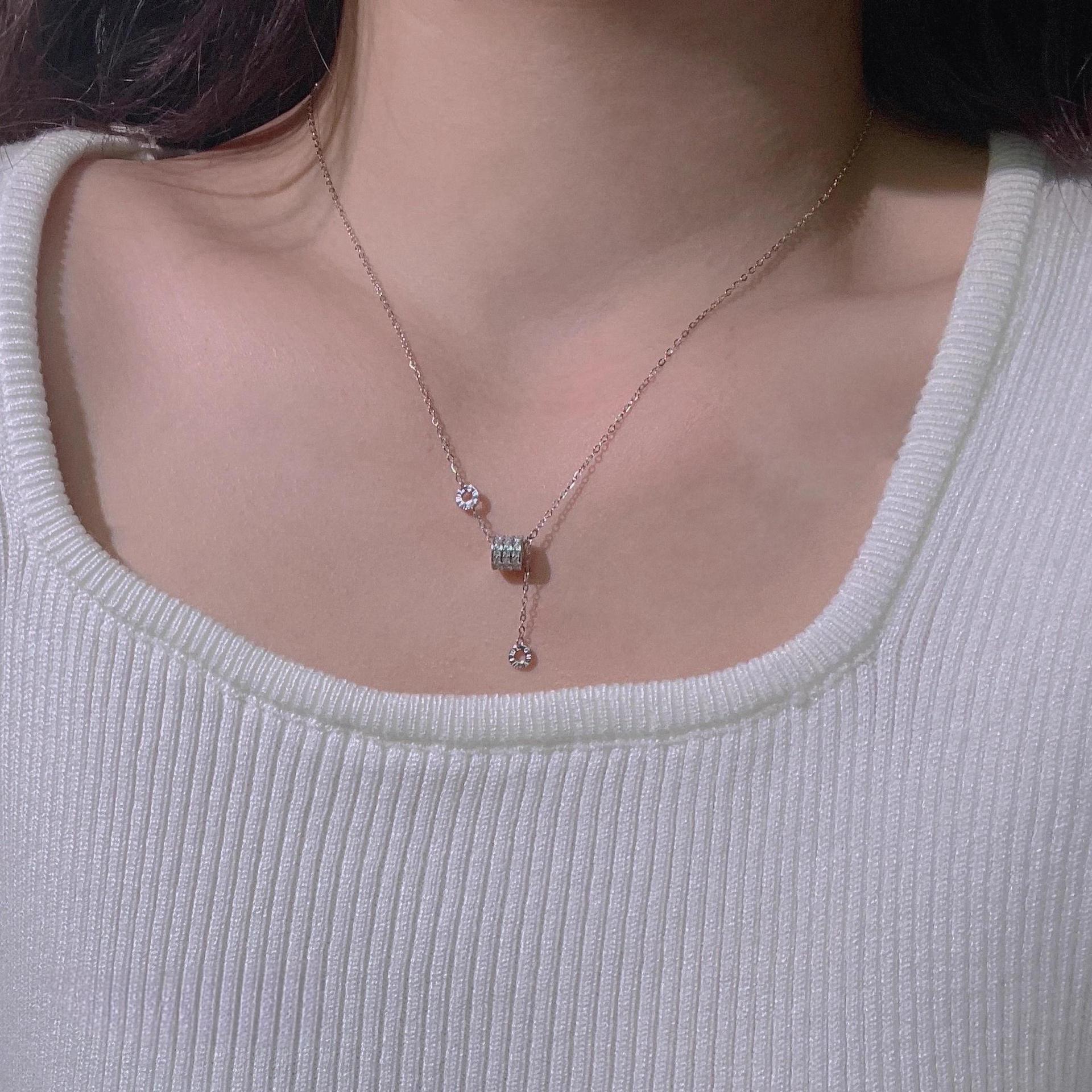 银贝轻奢小众小蛮腰项链女高级感S925纯银精致时尚设计感锁骨链潮详情6