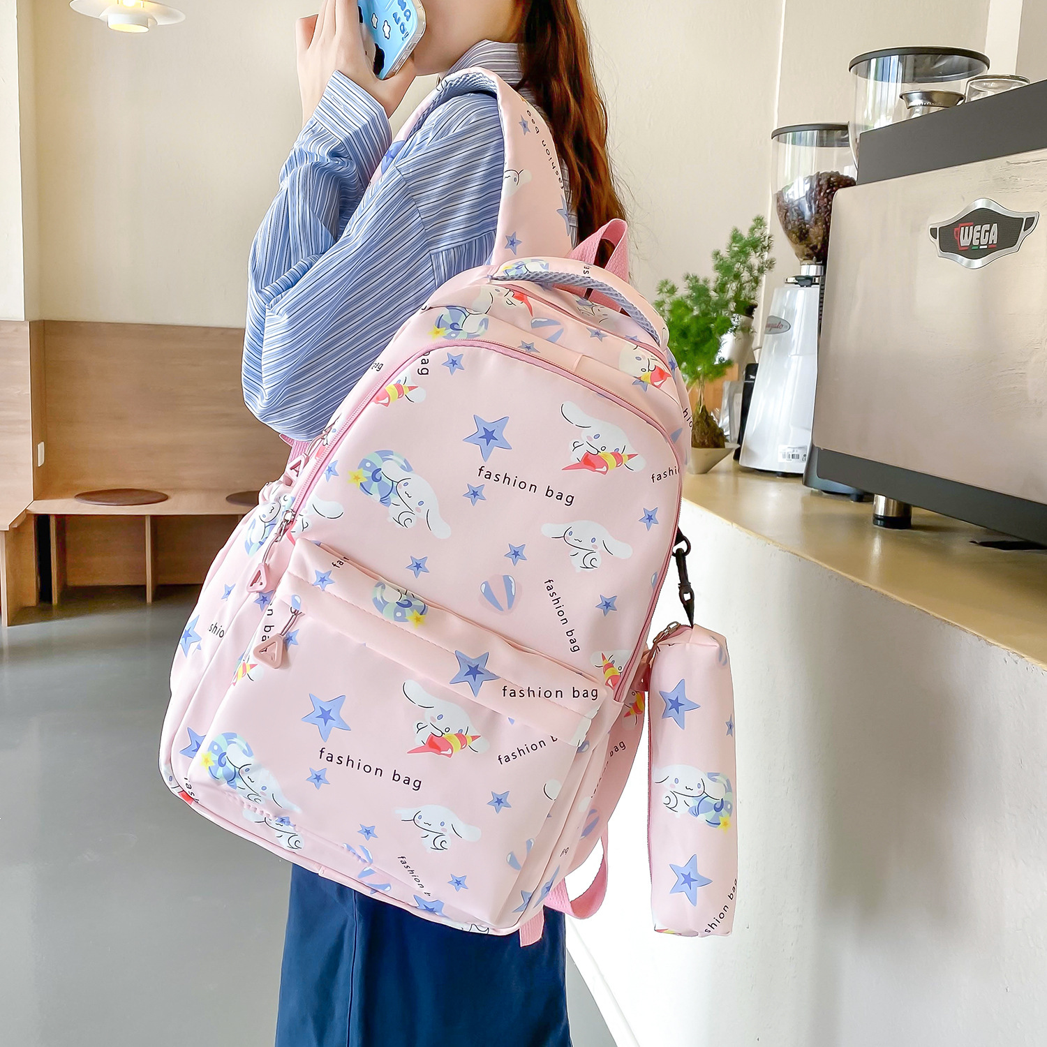 Two-piece backpack for girls in school, lightweight and lightweight bag for students in grades 3 to 6, schoolbag for junior high school students pic 39