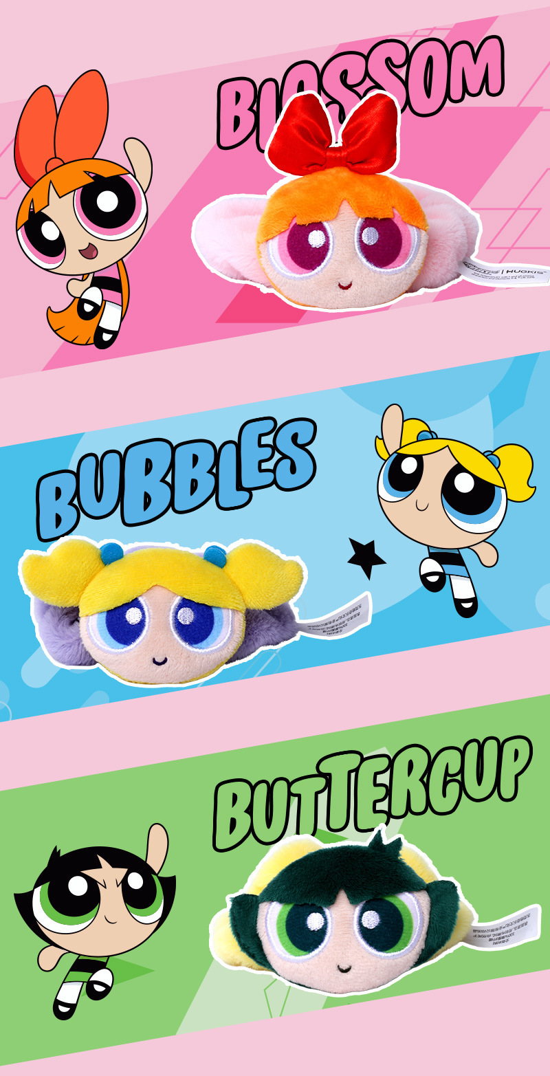 飞天小女警毛绒发圈公仔皮筋头饰可爱卡通女生头绳扎头发娃娃玩偶详情4