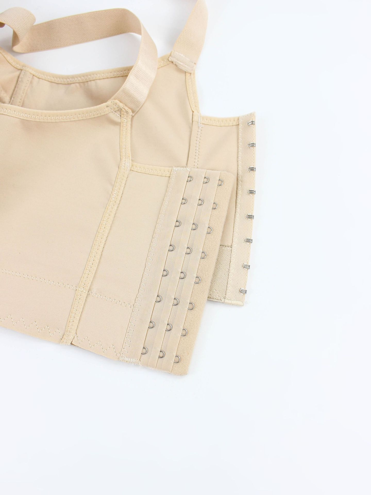 跨境欧美无痕光面钢圈内衣聚拢上托调整型文胸运动美背深V胸罩详情6