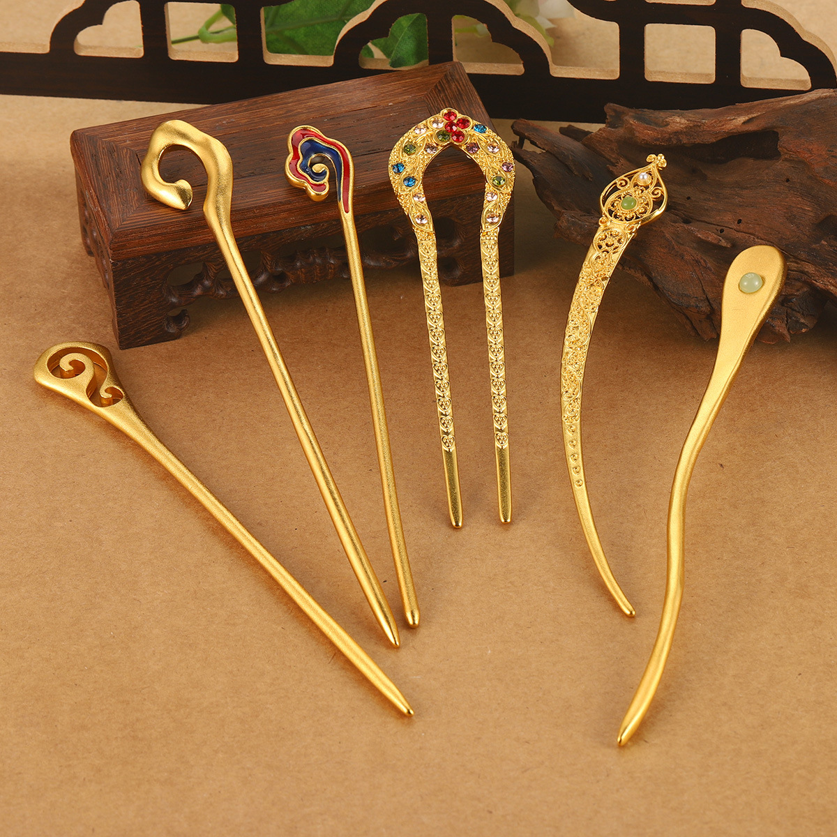 Ancient-style ruyi hairpins, palace retro new hairpins, tassels, Hanfu headwear, hairpins, new Chinese-style accessories wholesale pic 18