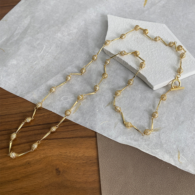 金属锁骨链百搭项链女款设计新款珍珠项链高级感轻奢小众配饰叠戴详情3