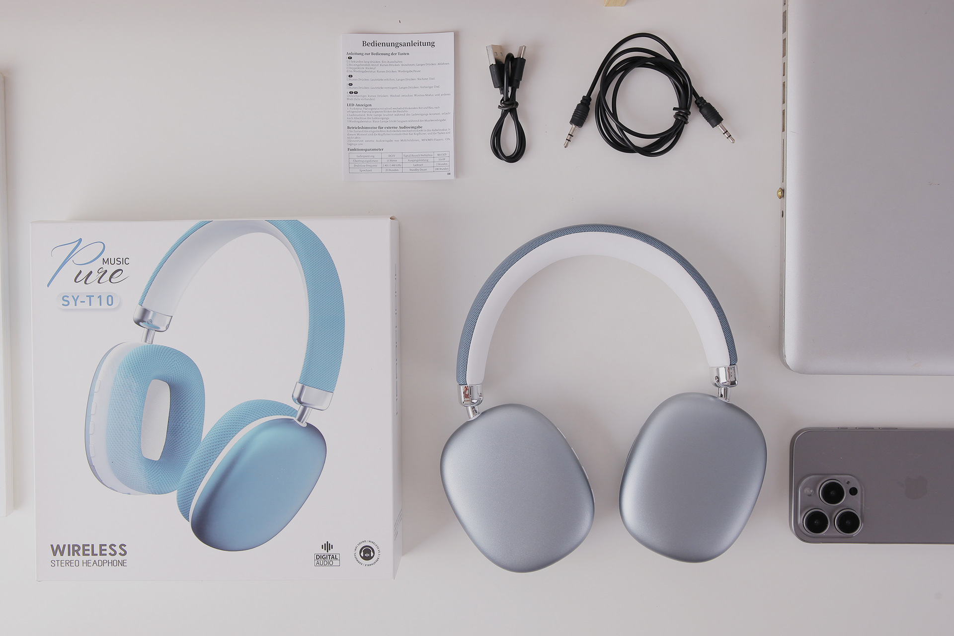 头戴式高端音乐蓝牙耳机不漏音超长续航无线外贸耳麦工厂跨境批发详情25