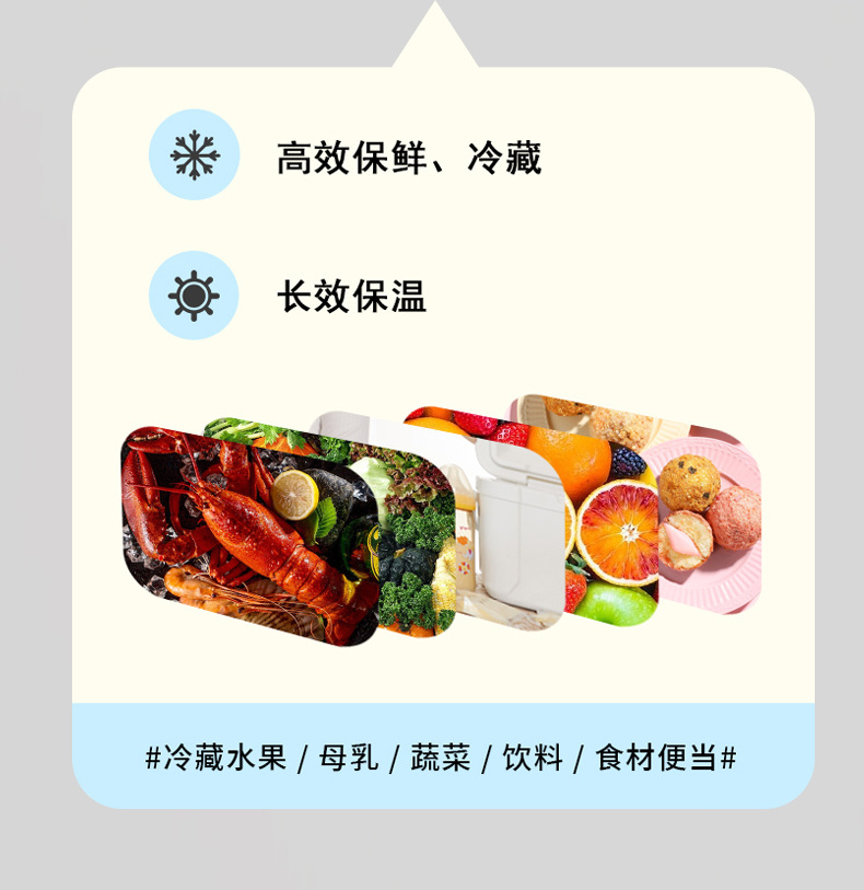 Outdoor vehicle-mounted ice bucket insulation box, 28-liter dual-purpose food preservation and refrigeration box, cooler box, outdoor refrigerator pic 9