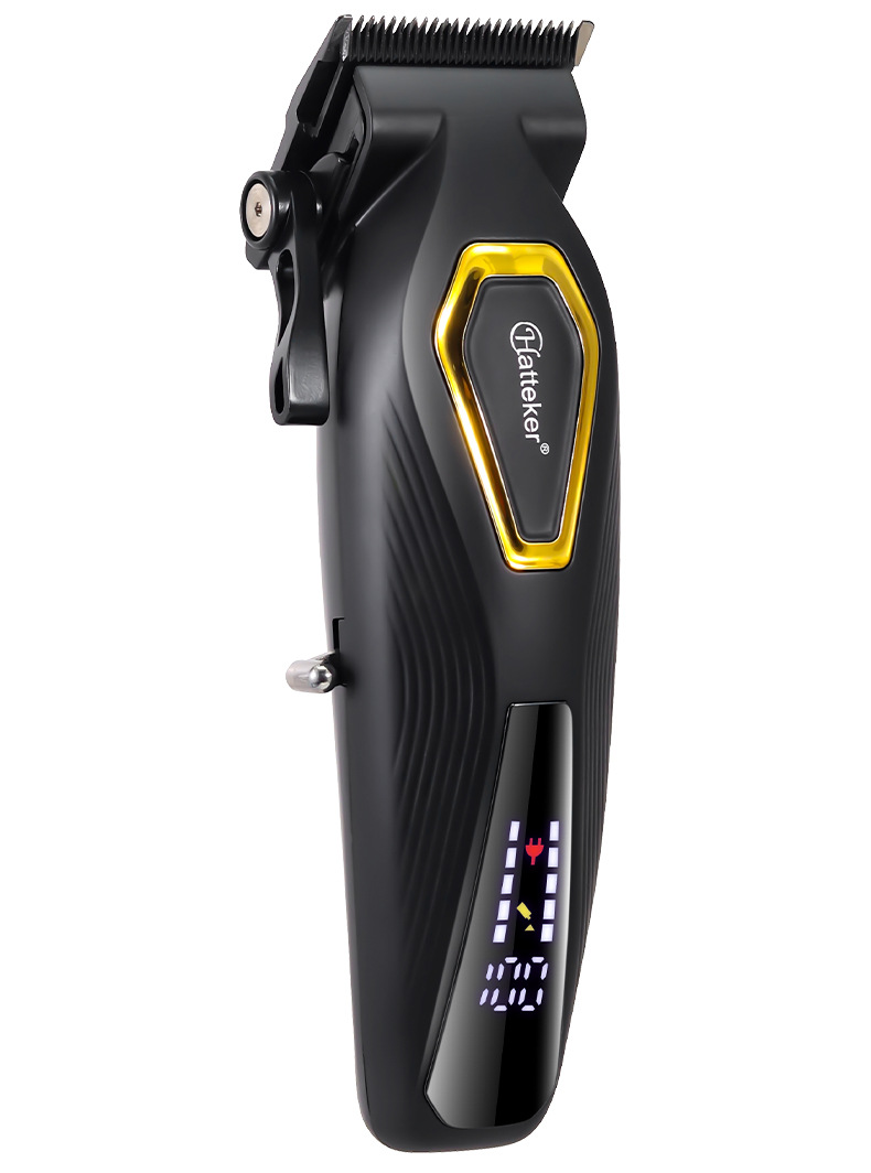 HATTEKER electric hair clipper, brushless motor, electric clipper, high-power digital display hair salon razor, clipper, charging base, clipper pic 13