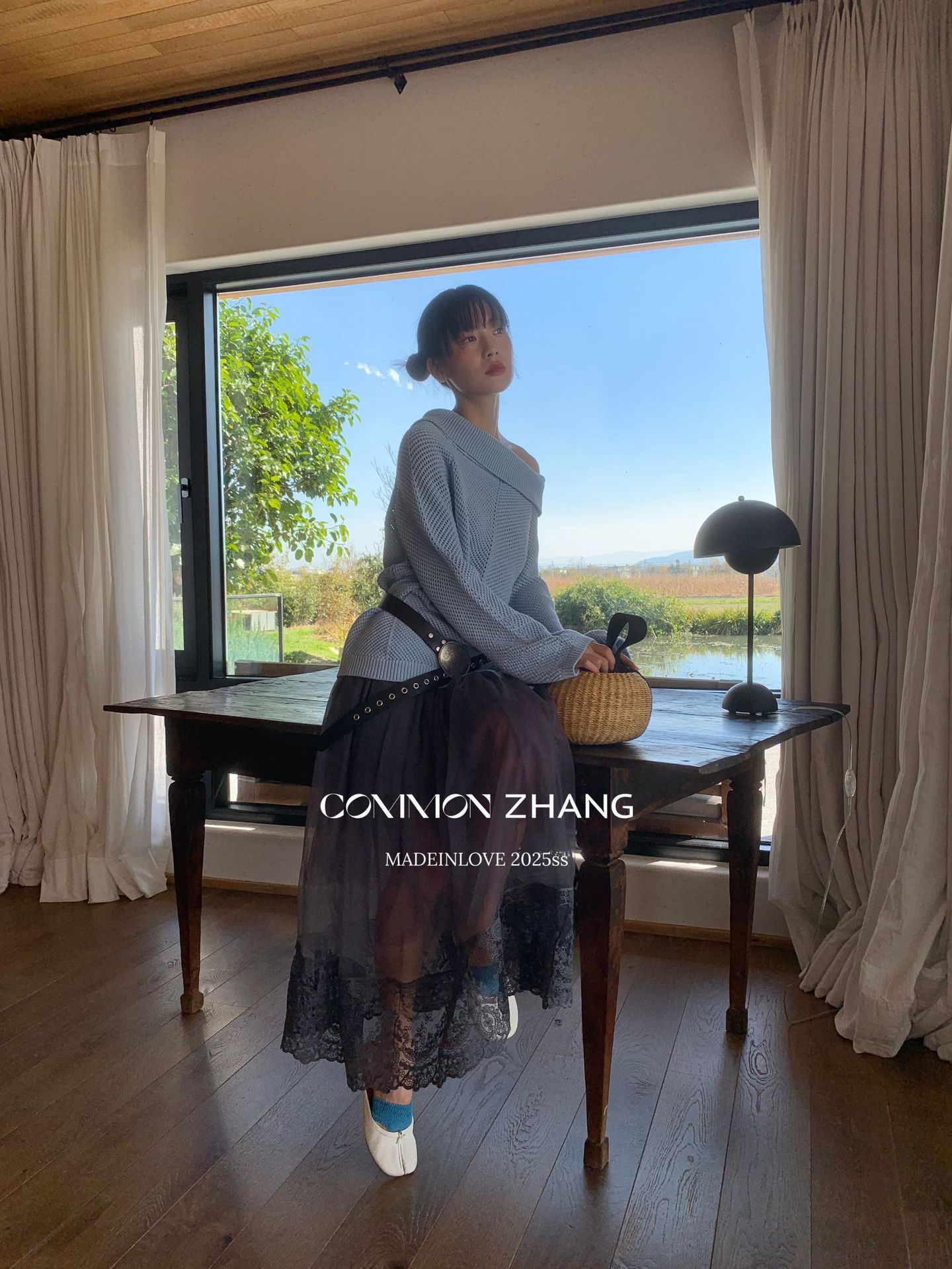 CZ ZHANG韩版网纱蕾丝拼接层次感微透高腰显瘦a字半身裙女B12103详情20