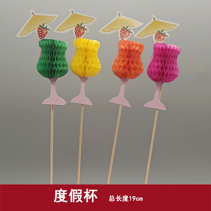 50 flamingo skewers, pineapple skewers, disposable fruit skewers, cold cocktails to decorate a Hawaiian party pic 35