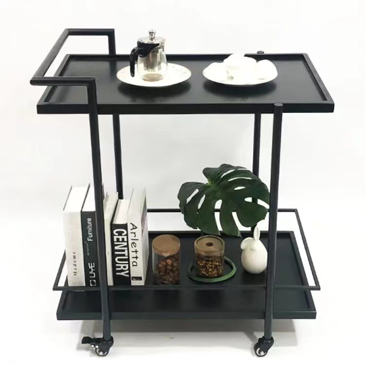 The restaurant, European-style hotel, wine, tea and snacks trolley, dessert and fruit counter, ironwork mobile double-decker dining car pic 7