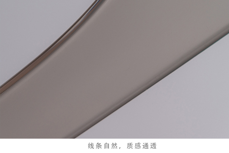 厂家直销亚克力衣架烟灰色亚克力衣架水晶衣架服装店衣架网红衣架详情3