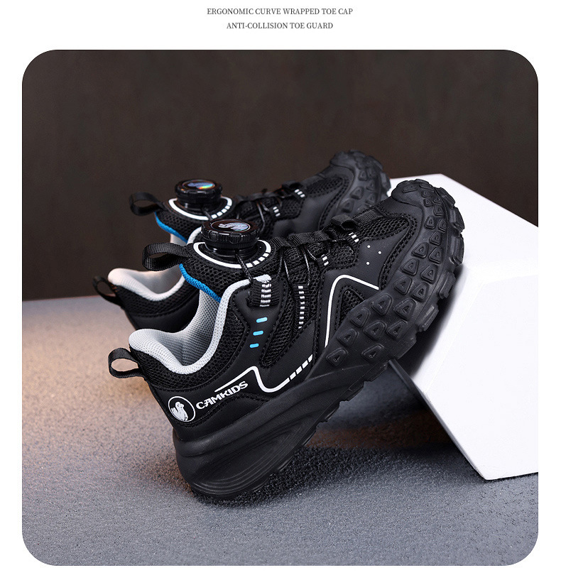 严选CAMKIDS夏季新款儿童运动鞋时尚透气男女童榴莲底跑步户外鞋详情29