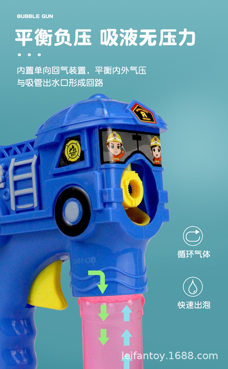 Large solid color electric dolphin bubble gun, electric music bubble gun, automatic bubble-blowing toy, bubble machine toy pic 5