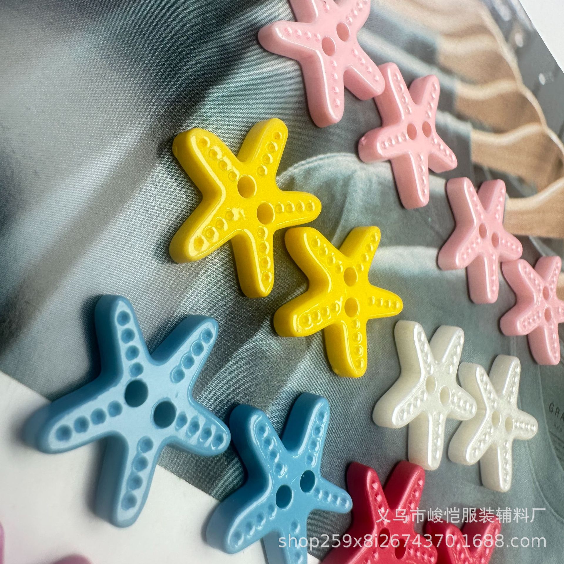 diy木质饰品配件 三色贝壳 海星等海洋动物挂饰木片 家居装饰贴片详情15