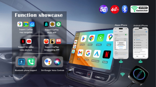 跨境车机互联模块八核4G高通carplay转安卓盒子aibox carplay盒子详情8