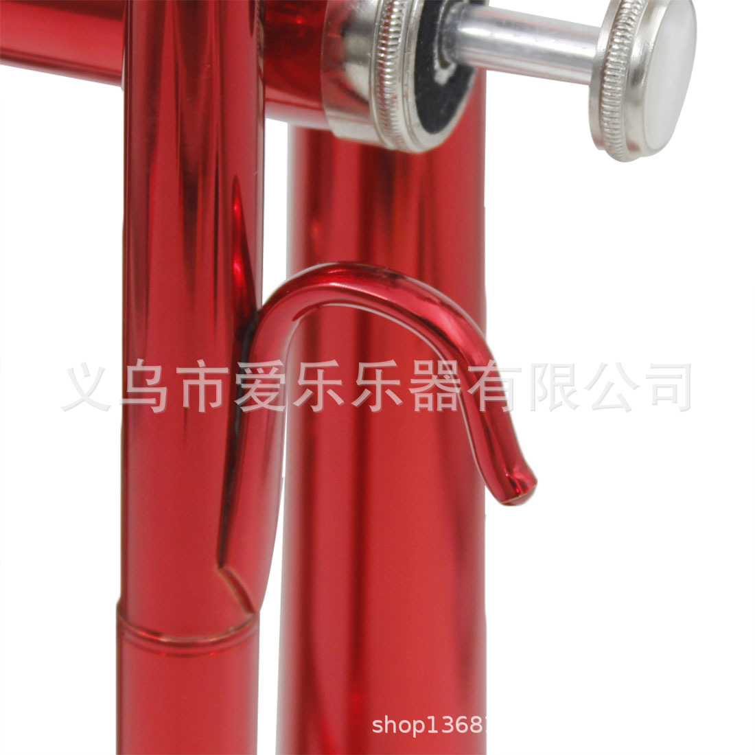 Wholesale wind band red trumpet instrument manufacturer, children and students perform B-flat three-note trumpet, drum and bugle corps instruments pic 17
