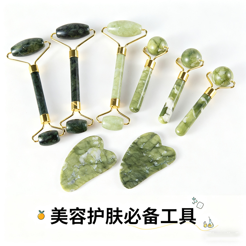 圆珠按摩滚轮面部全身养护玉石刮痧板美容器按摩器厂家批发跨境详情11