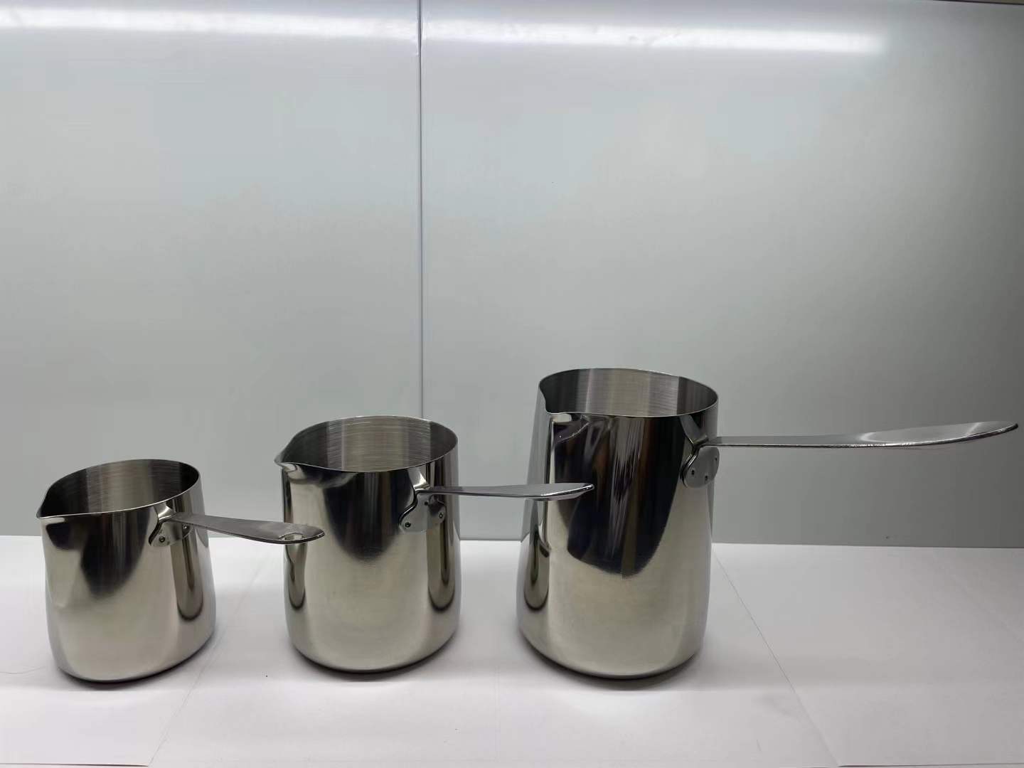 Fancy milk pot, stainless steel thickened baby food pot, baby cooking, mini deep pot, coffee cup, hot milk cup, pointed mouth milk cup pic 9