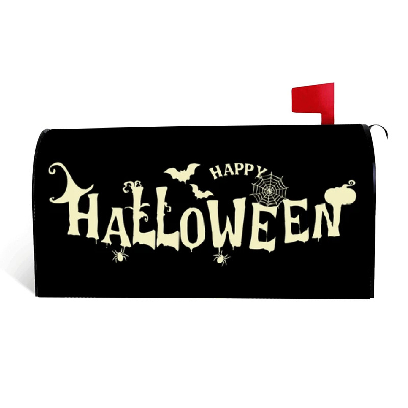 New cross-border elastic band Halloween decoration mailbox cover, Oxford cloth garden mailbox protection dust cover pic 11