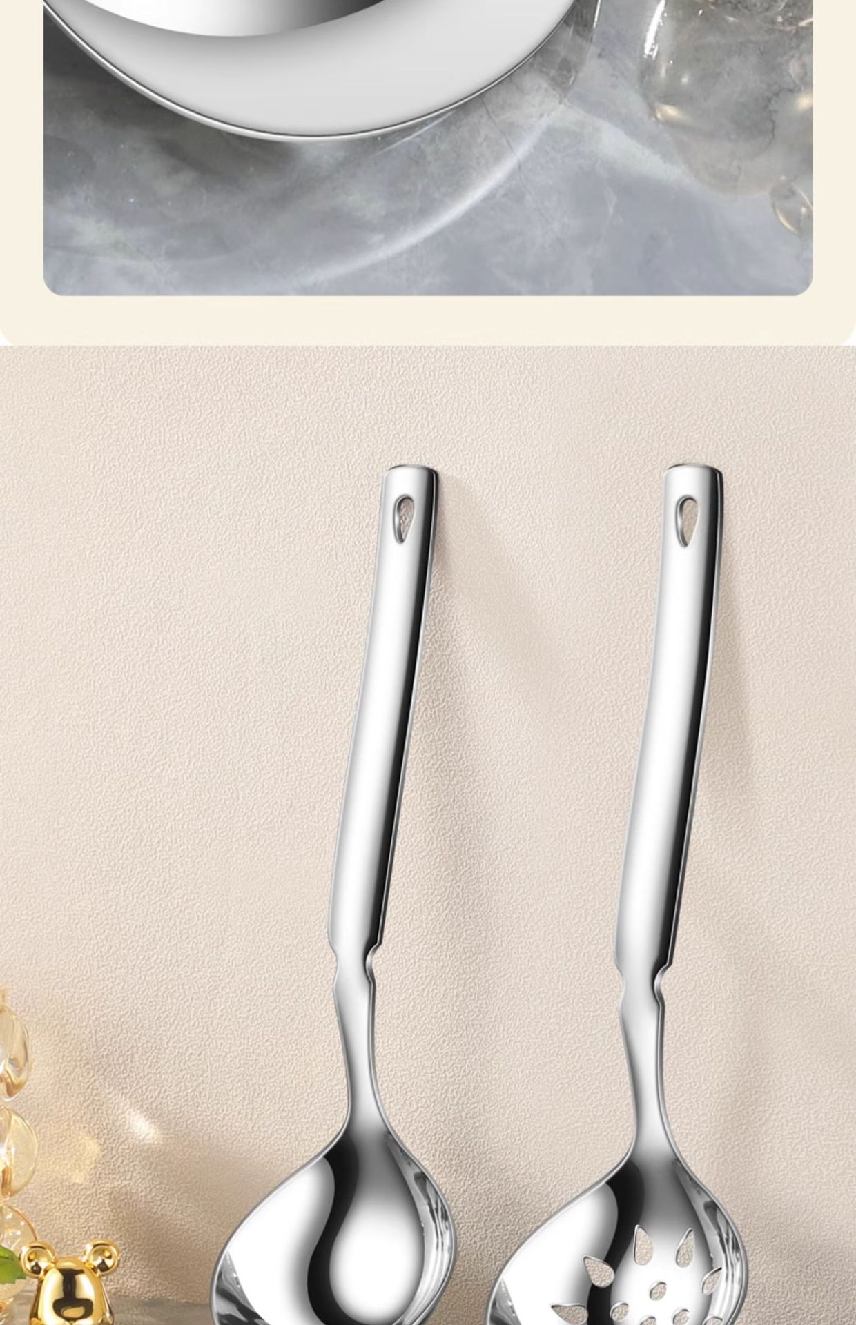 316不锈钢汤勺厨房家用大号防烫喝汤商用长柄防滑加深大勺子漏勺详情11