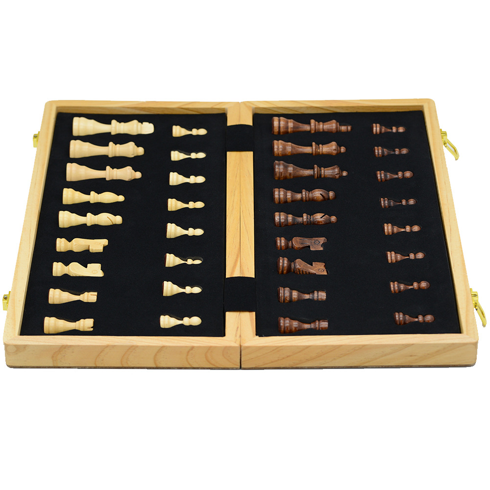 New type of chess and card entertainment, made of wood, magnetic, foldable and 39CM, with double rear, directly sent by the manufacturer for cross-border exclusive supply pic 4
