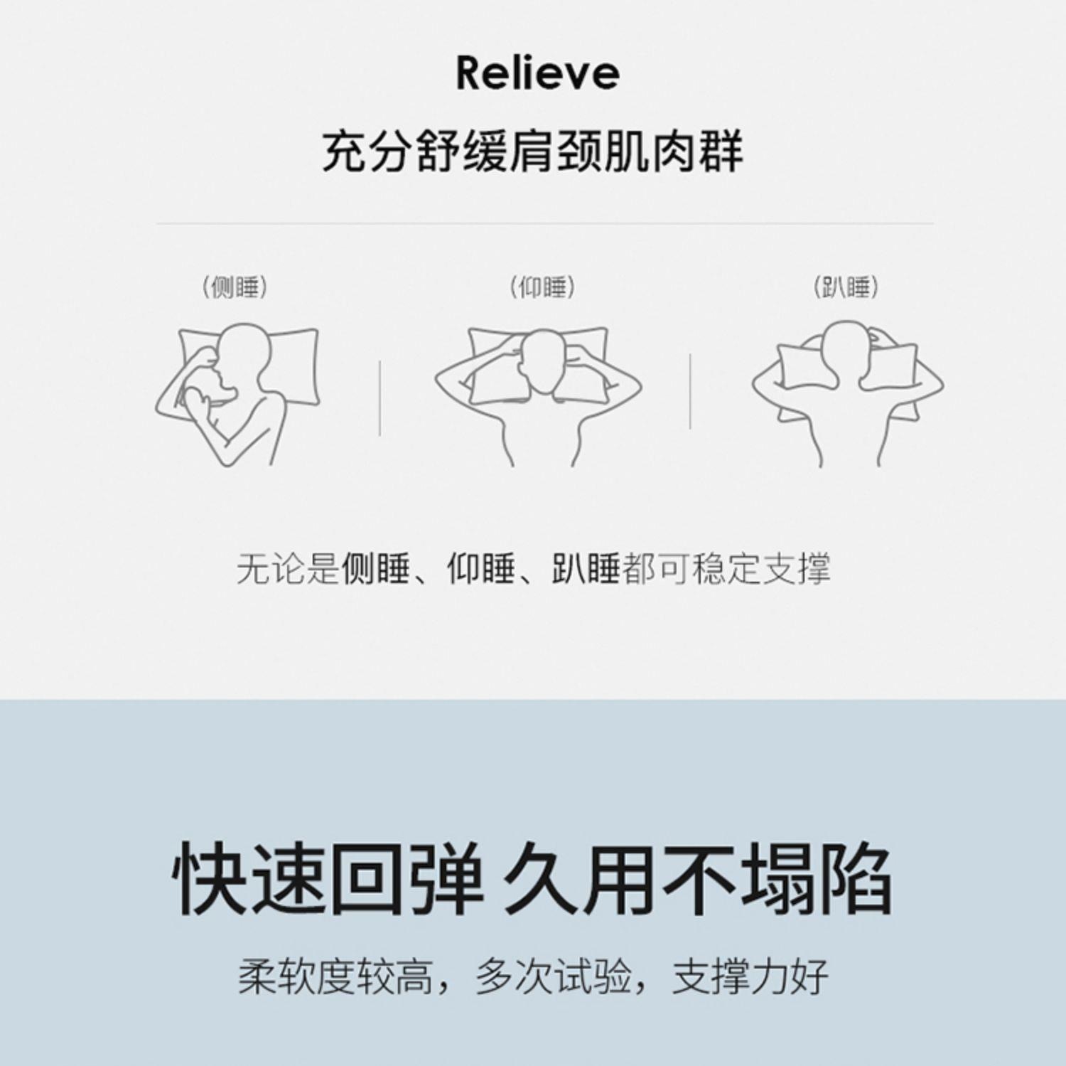 高回弹酒店枕头枕芯羽丝绒枕柔软学生一对装护颈单人成人家用套装详情9