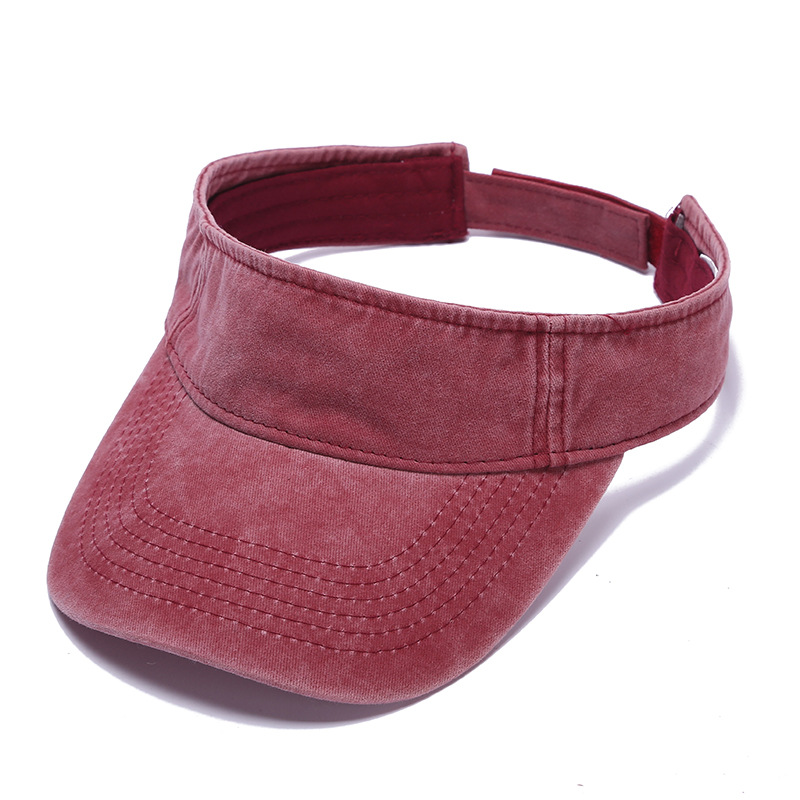 Cross-border in-stock personalized denim hollow top cap, casual solid color breathable buckle baseball cap, adjustable size pic 13