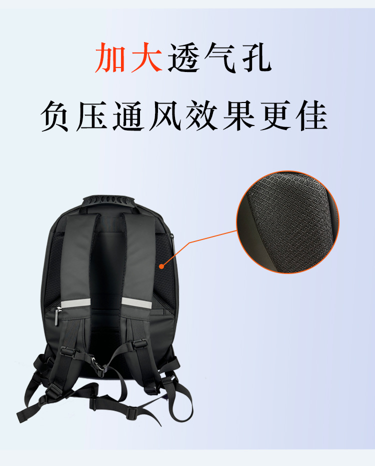 骑士机车LED背包发光写轮眼睛摩托车骑行全头盔包男女双肩蓝牙DIY详情6