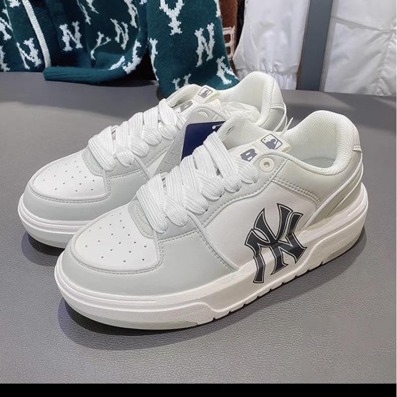 莆田高版本纯原MLB爆款轻量增高厚底老爹鞋2024新款学院情侣百搭详情15