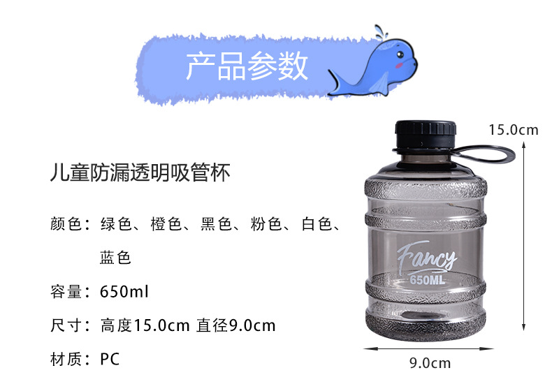 新款网红水果花茶水桶杯便携式卡通塑料杯子儿童女大容量奶茶水壶详情14