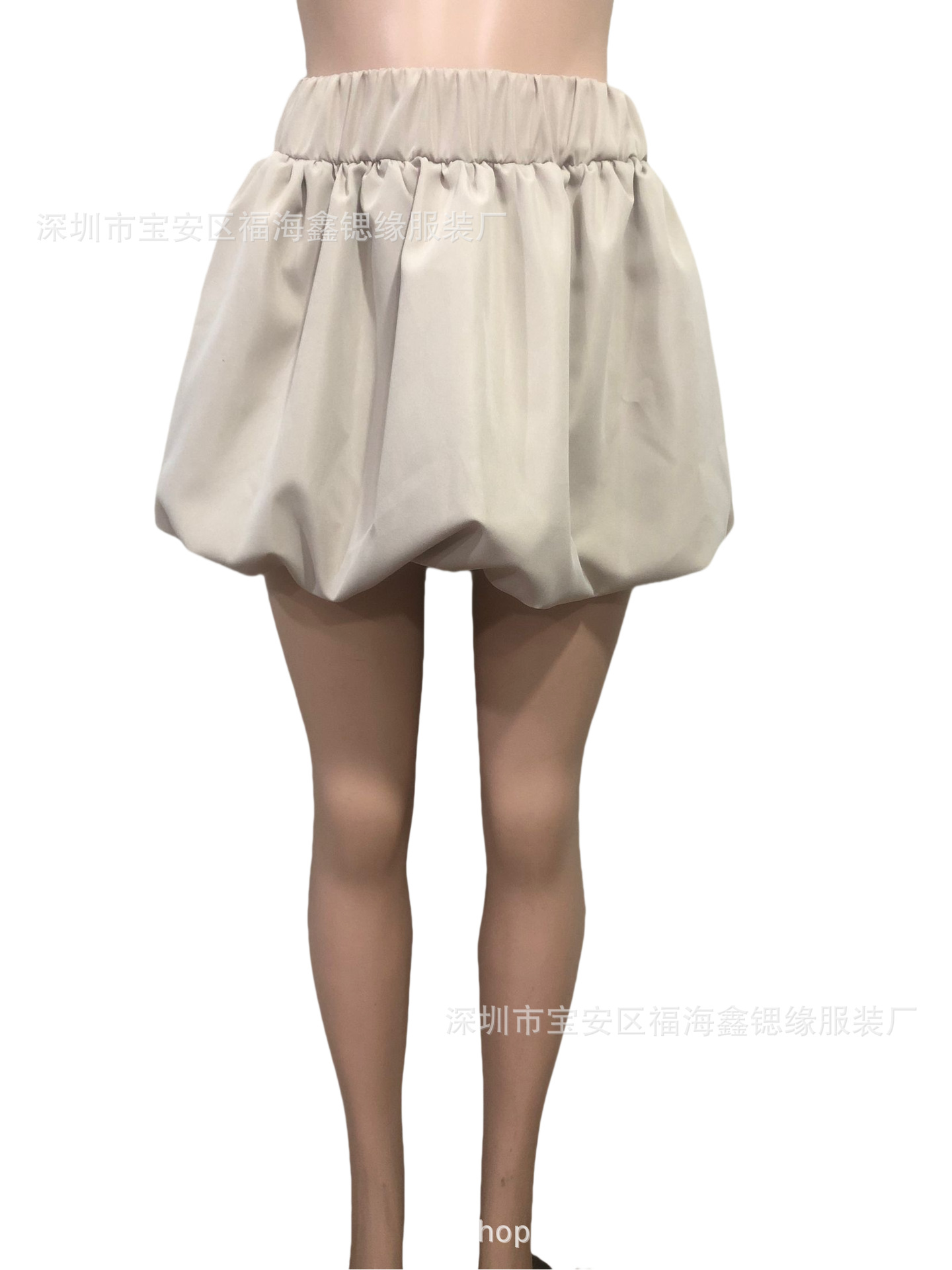 欧美2025性感女装新款纯色百搭Bubble泡泡裙高腰半身裙12色现货详情6