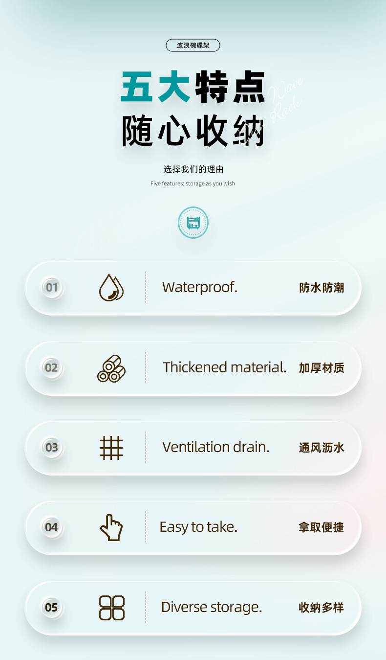 厨房沥水碗碟架碗筷沥水篮水槽洗碗池放碗架收纳架餐具置物架详情2
